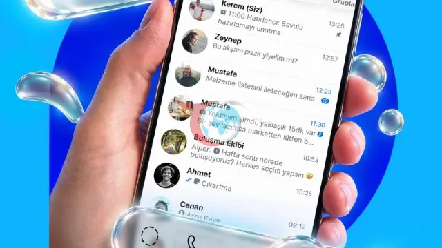 BiP, iPhone Kullanıcıları İçin Saydam Liquid Glass Arayüzünü Kullanıma Sundu