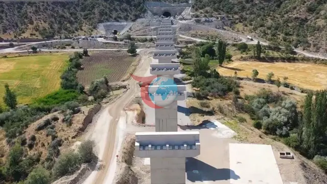 Yerköy-Kayseri tezyurar poyezd liniyasida jismoniy taraqqiyot 50 foizdan oshdi