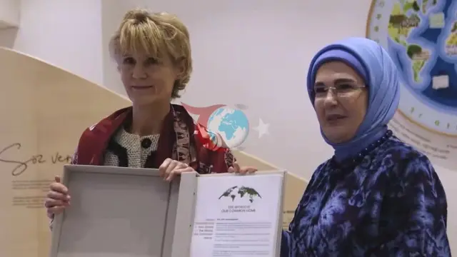 Emine Erdoğan ve Diana Fox Carney Sıfır Atık Vakfı'nı Ziyaret Etti