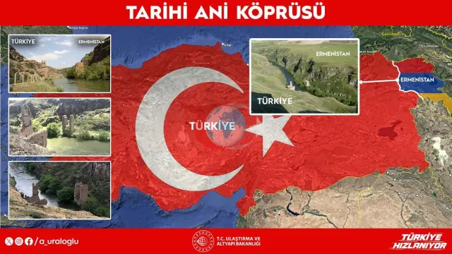 Kars'taki Tarihi Ani Köprüsü'nün Yeniden İnşası İçin İhale Süreci Tamamlandı