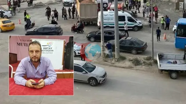 Hatay Antakya'da hafriyat kamyonu ile çarpışan motosiklet sürücüsü Adil Devaoğlu hayatını kaybetti