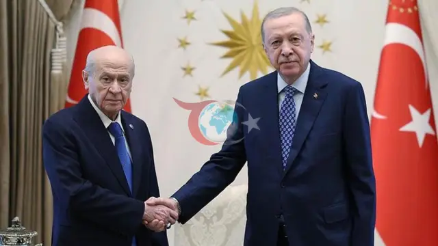 Cumhurbaşkanı Erdoğan, MHP Genel Başkanı Devlet Bahçeli ile Külliye'de bir araya geldi