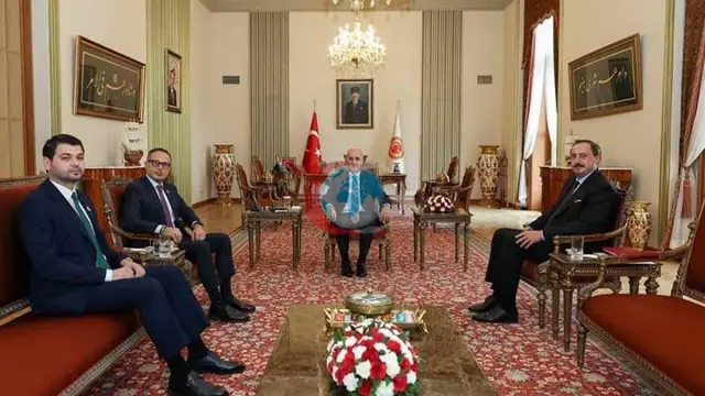 TBMM Başkanı Numan Kurtulmuş, TÜRKPA Genel Sekreteri Ramil Hasan ile görüştü