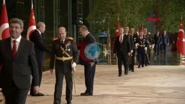 Cumhurbaşkanı Erdoğan 29 Ekim Cumhuriyet Bayramı Tebriklerini Beştepe'de Kabul Ediyor