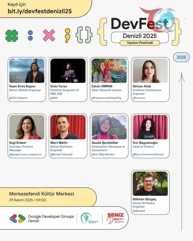 DevFest Denizli 2025: Merkezefendi Belediyesi'nde Teknoloji Rüzgarı Esti