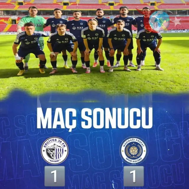 Mazıdağı Fosfatspor Erciyes Deplasmanında Bir Puanla Yetindi
