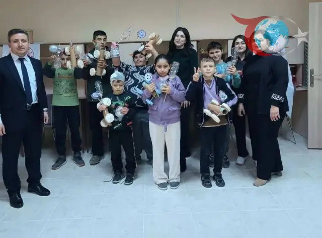 İskilip'te Özel Öğrenciler Geri Dönüşümü Eğlenerek Öğreniyor