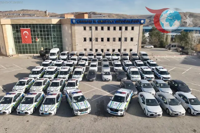 Çankırı'da 57 Yeni Araç Emniyet Müdürlüğü'ne Teslim Edildi