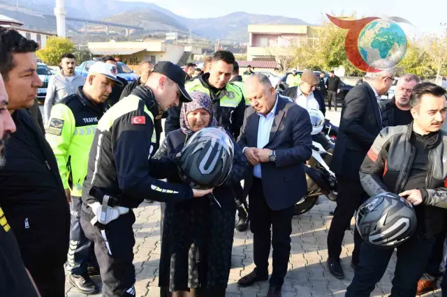 Gaziantep’te Motosiklet Sürücülerine Güvenli Sürüş Eğitimi ve Kask Dağıtımı