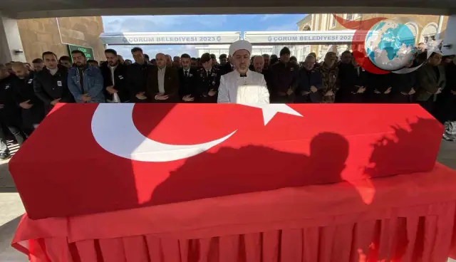 Çorum’da Hüzünlü Veda: Jandarma Üsteğmen Ali Kablan Son Yolculuğuna Uğurlandı
