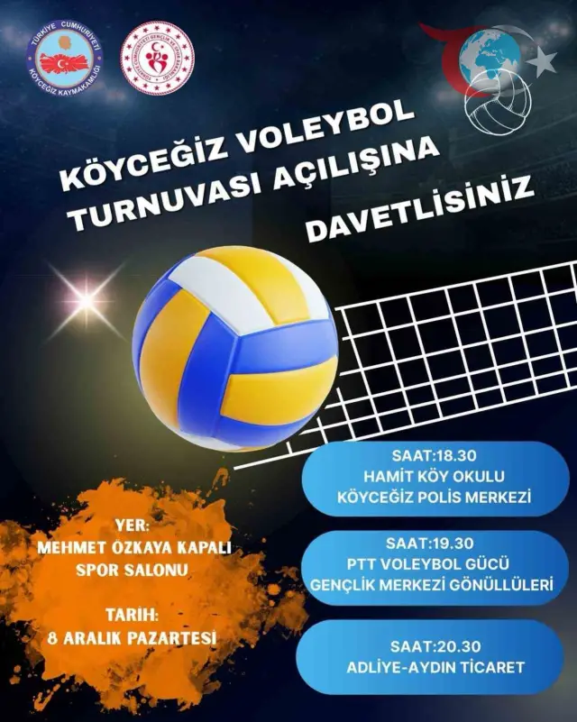 Köyceğiz'de Heyecanlı Voleybol Turnuvası Başlıyor