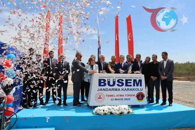 Gaziantep’te BÜSEM Jandarma Karakol Komutanlığı hizmet binasının temeli atıldı