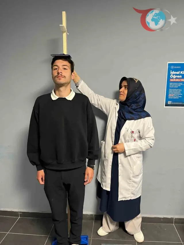 Düzce Üniversitesi Öğrencileri Sağlıklı Yaşam için Ölçüm Yaptırdı