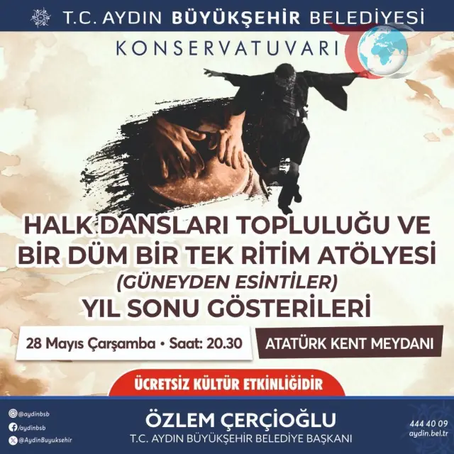 Aydın Büyükşehir Belediyesi, 'Güneyden Esintiler' Gösterisine Davet