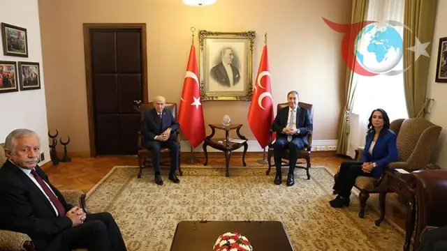 DEM Parti Heyeti, MHP Genel Başkanı Devlet Bahçeli'yi Ziyaret Etti