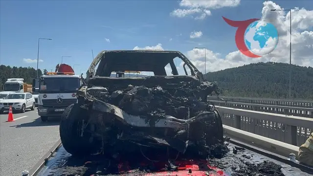 İstanbul'da Kavacık İstikametine Giden Araçlar Kaza Yaptı: Yangın ve Yaralanmalar