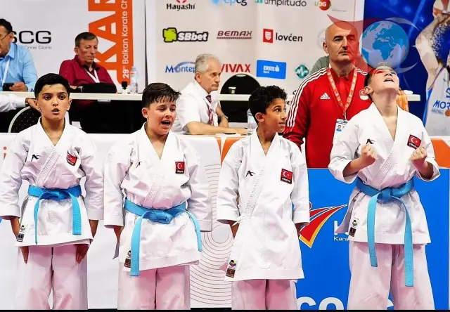 Türk Karate Milli Takımı Balkan Çocuklar Şampiyonası’nda Tarih Yazdı