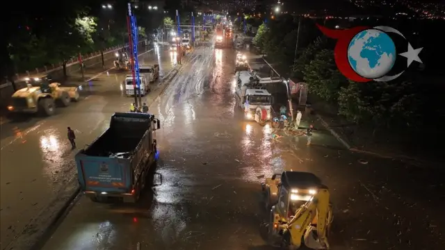 Trabzon’da Selin Ardından Temizlik Çalışmaları Sürüyor