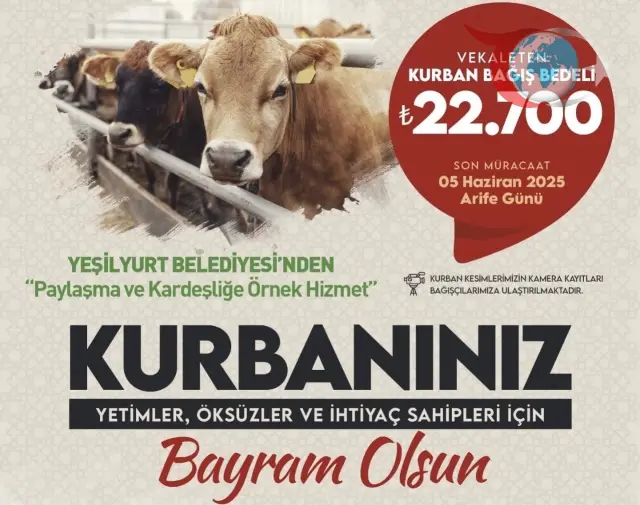 Yeşilyurt Belediyesi'nden Anlamlı Kurban Bağış Kampanyası