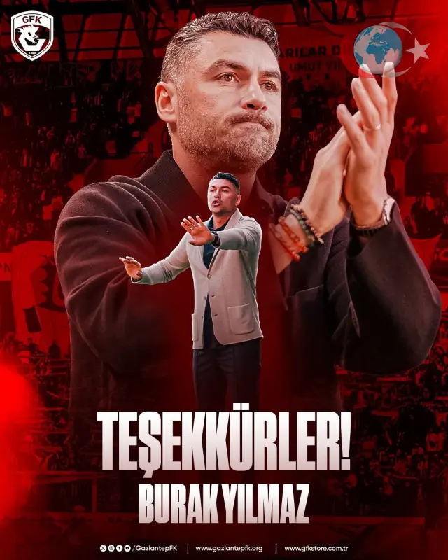 Gaziantep FK'de Burak Yılmaz Dönemi Sona Erdi