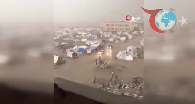 Gazze'de Yağmurla Gelen Felaket: Fırtına, Barınma Krizini Derinleştiriyor