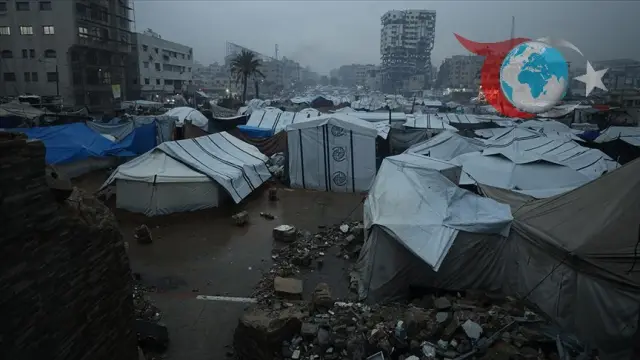 Gazze'de Şiddetli Yağmur ve Rüzgar Felaketi