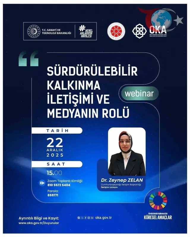 Orta Karadeniz Kalkınma Ajansı'ndan Sürdürülebilir Kalkınma Webinarı