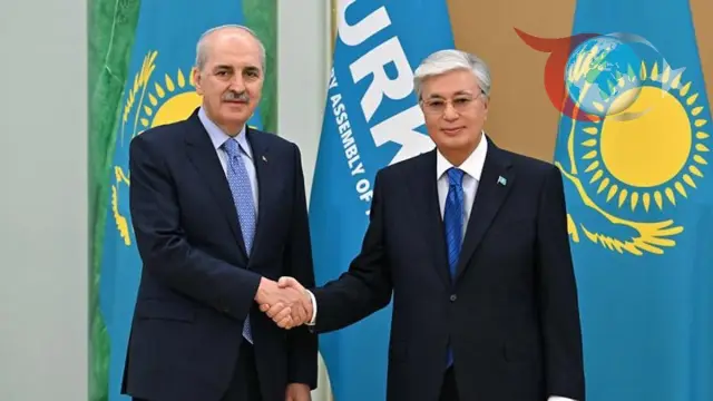 Numan Kurtulmuş Kazakistan'da Cumhurbaşkanı Tokayev ile Görüştü