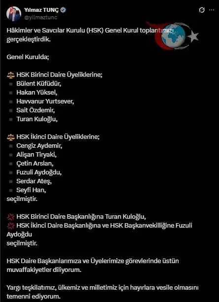 HSK'da Yeni Dönem: Başkanlık Seçimleri Tamamlandı