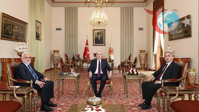 TBMM Başkanı Kurtulmuş, HÜDA PAR Lideri ve Gaziantep Milletvekili ile Bir Araya Geldi