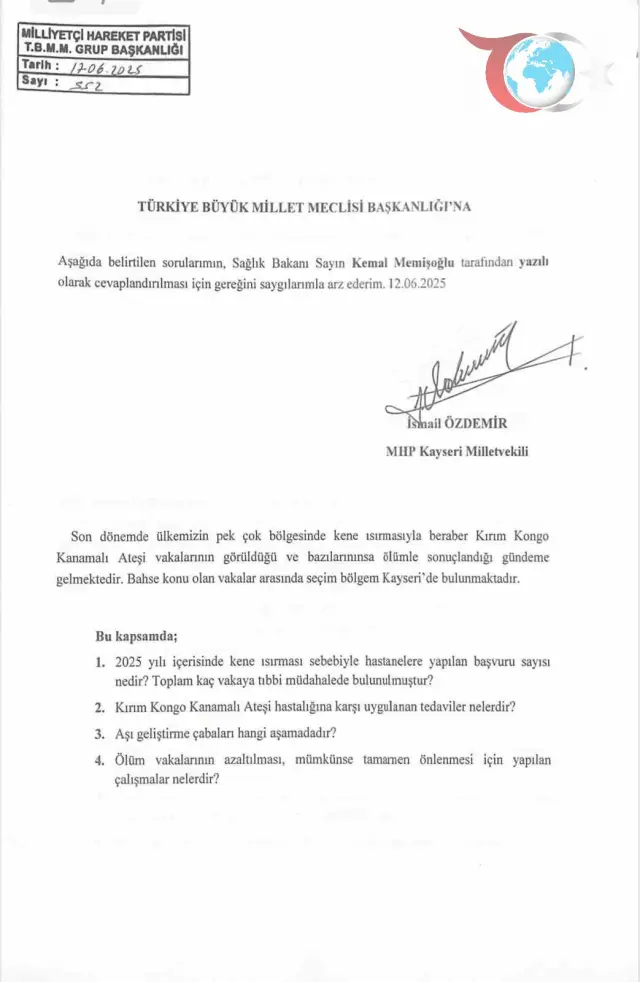 Kenelerle Mücadele: MHP'den Kayseri İçin Acil Talep