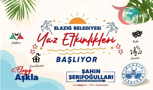 Elazığ Belediyesi'nden Unutulmaz Yaz Etkinlikleri Başlıyor