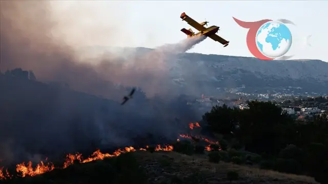 Sakız Adası'nda Yangın Alarmı: Köyler Tahliye Edildi