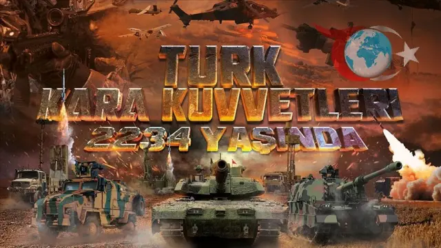 Türk Kara Kuvvetleri'nin 2234. Kuruluş Yıldönümü Coşkuyla Kutlanıyor