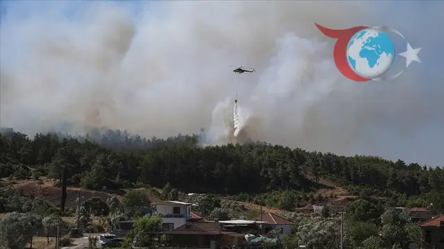 İzmir'deki Orman Yangınları Kontrol Altına Alınmaya Çalışılıyor