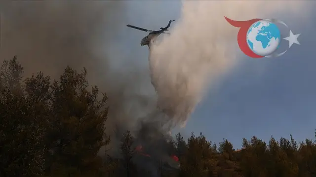 Selanik ve Serez'de Orman Yangınları Alarm Veriyor