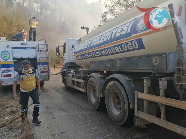 Şahinbey Belediyesi'nden Hatay'daki Yangına Hızlı Destek