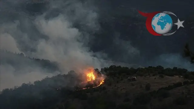 Balıkesir ve Bursa'da Devam Eden Orman Yangını Kontrol Altına Alınmaya Çalışılıyor