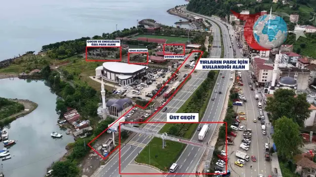 Rize Derepazarı'nda Tırların Tehlikeli Parkı: Vatandaşlar Çözüm Bekliyor