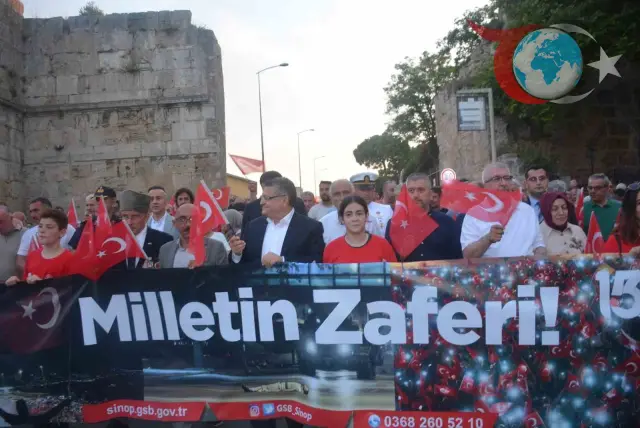 Sinop'ta 15 Temmuz Coşkusu: Mehter Takımı ve Demokrasi Nöbeti