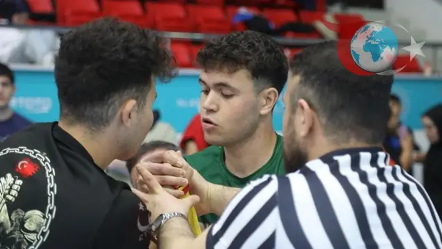 Samsun’da düzenlenen Okul Sporları Bilek Güreşi Gençler Türkiye Birinciliği’nde şampiyonlar belli oldu