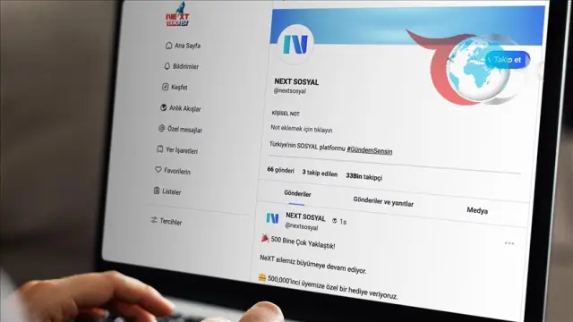 Yerli Sosyal Ağ NEXT, 500 Bin Kullanıcı Hedefine Yaklaşıyor