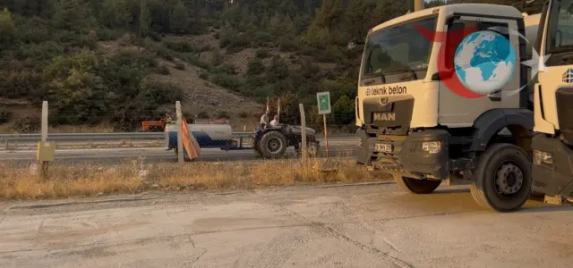 İtfaiye Personelinden Beton Pompasıyla Yangına Müdahale: Harmancık'ta İnovatif Çalışma