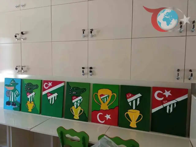 Minik Ressamların Fırçalarından Bursaspor Sevgisi Döküldü