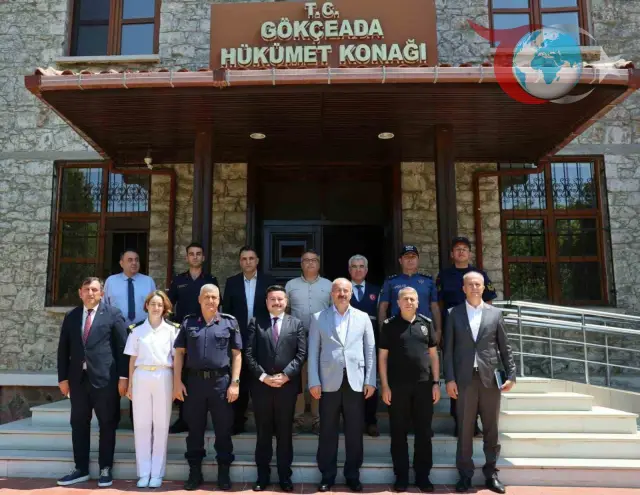 Çanakkale Valisi'nden Gökçeada Kaymakamı'na Anlamlı Ziyaret