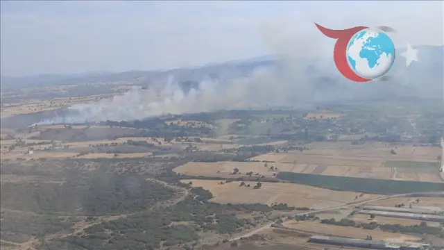 Çanakkale'de Orman Yangınına Hızlı Müdahale