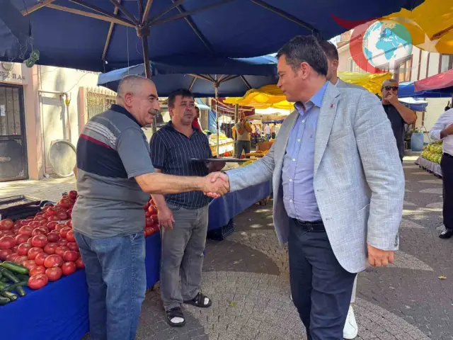 Osmangazi Belediye Başkanı Erkan Aydın, Pazar Ziyaretinde Halkla Buluştu