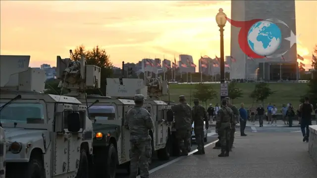 Ulusal Muhafızlar Başkent Washington'da Güvenliği Sağlamak Üzere Görevlendirildi