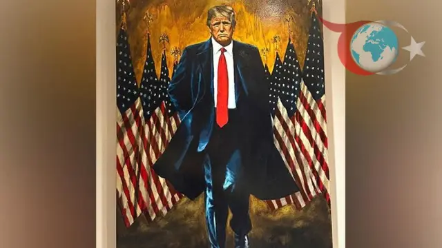 Trump'ın Yeni Portresi Sosyal Medyada İlgi Odağı Oldu