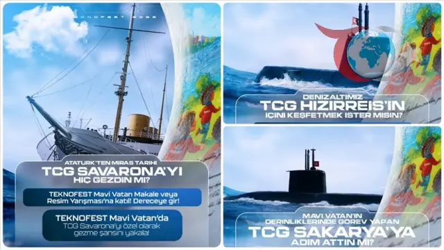 Gençler İçin Denizaltı ve Gemi Gezileri TEKNOFEST ile Başlıyor